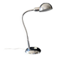 Articulated table lamp on flexible chrome metal vintage 70's