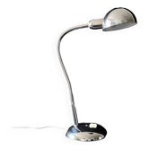 Articulated table lamp on flexible chrome metal vintage 70's