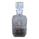 Vintage relief square glass whisky carafe