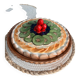 Fruit tart dish barbotine "fruit tart" Silea