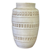 Jean Besnard (1889-1958) After, Cracked Glaze Vase with Geometric Pattern Circa 1940