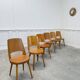 Suite de 6 chaises Baumann en hêtre