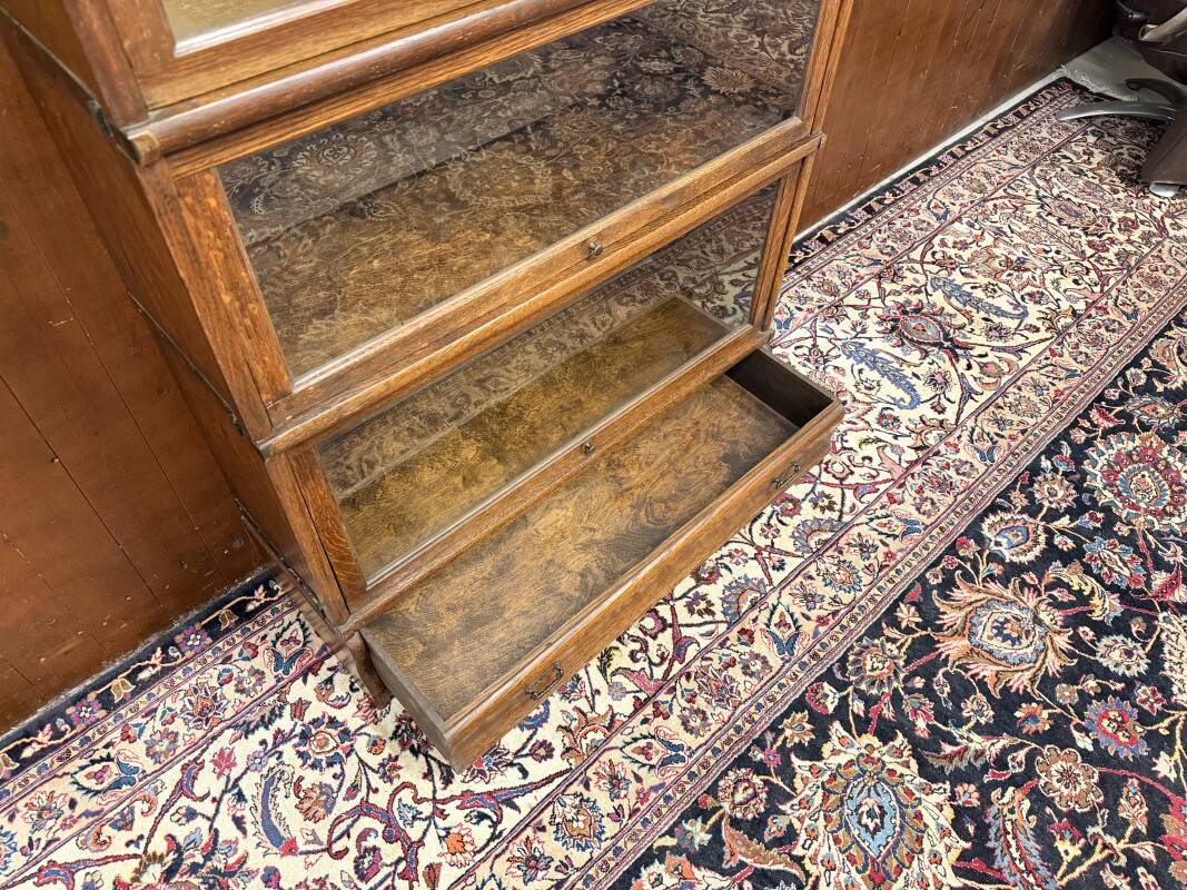 Antique English Original Globe Wernicke Bookcase