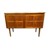 Mid-Century Retro Vintage Teak Sideboard by Nathan 1960s    Square Design •