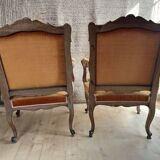 Paire de fauteuils cabriolets