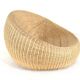Set of 2 vintage Ikea wicker armchairs "donut"