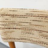 Pair of vintage Baumann chairs in wood and fabric from the 70s