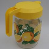 Carafe en verre citrons vintage
