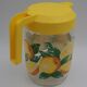 Carafe en verre citrons vintage