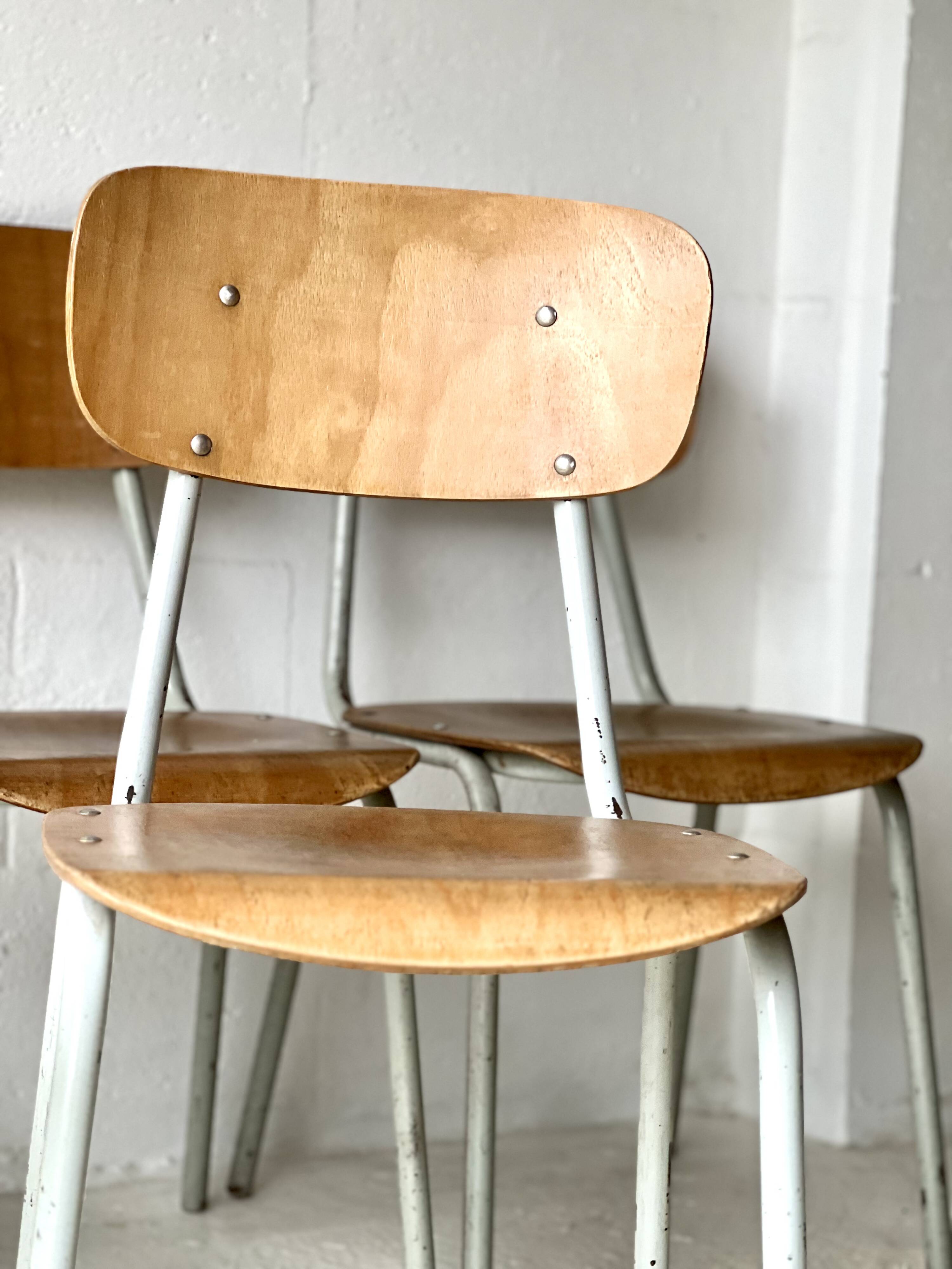 Vintage School Chairs, set of 6