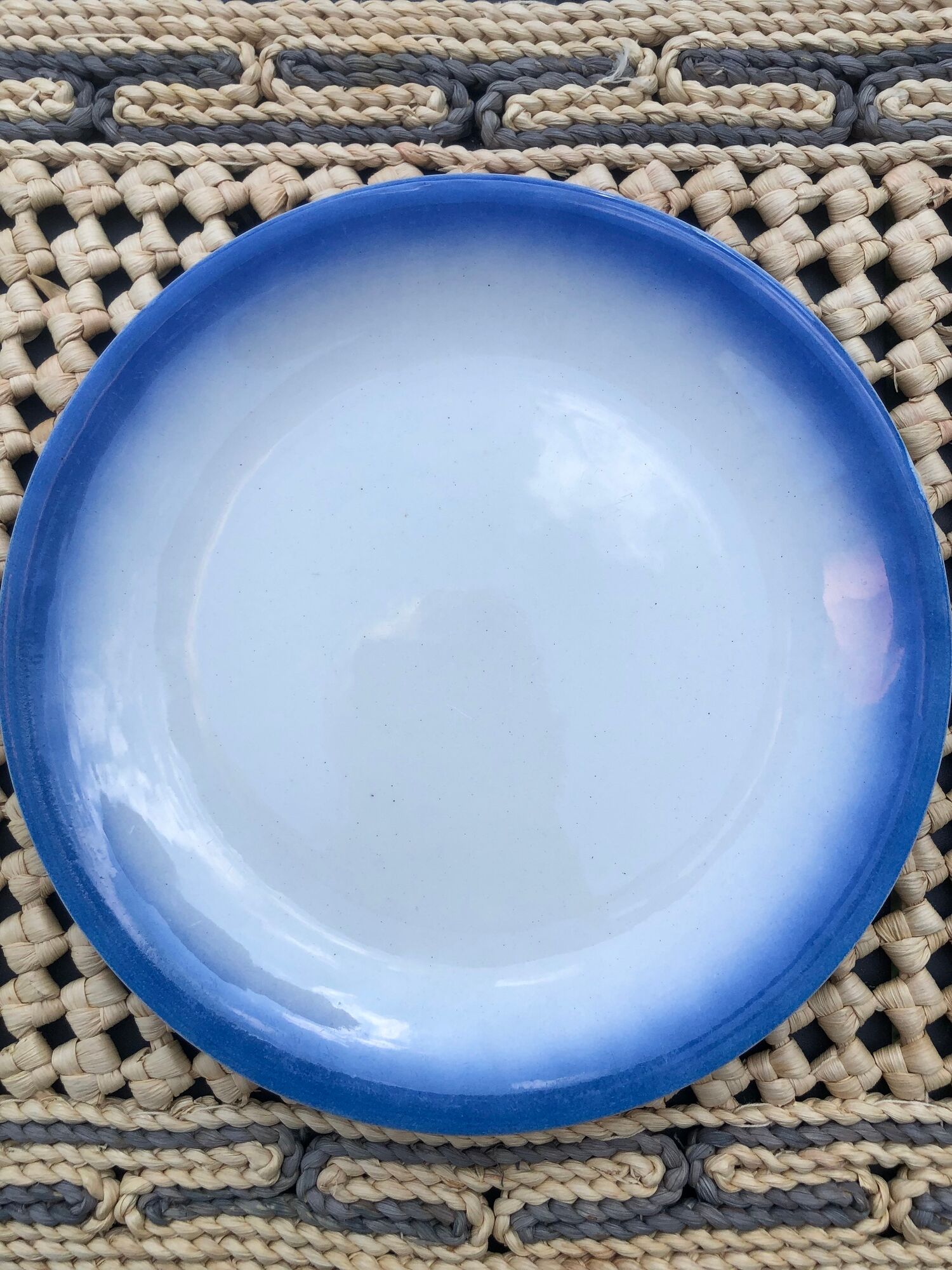 Set of 6 vintage desert plates Moulin des loups Orchies