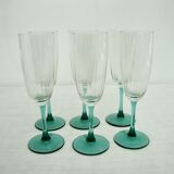 Set de 6 verres flûtes à champagne