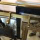 Brass luggage rack