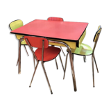 Formica table with 4 chairs