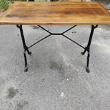 Table bistrot rectangular metal foot