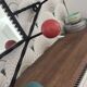 Vintage wrought iron coat rack