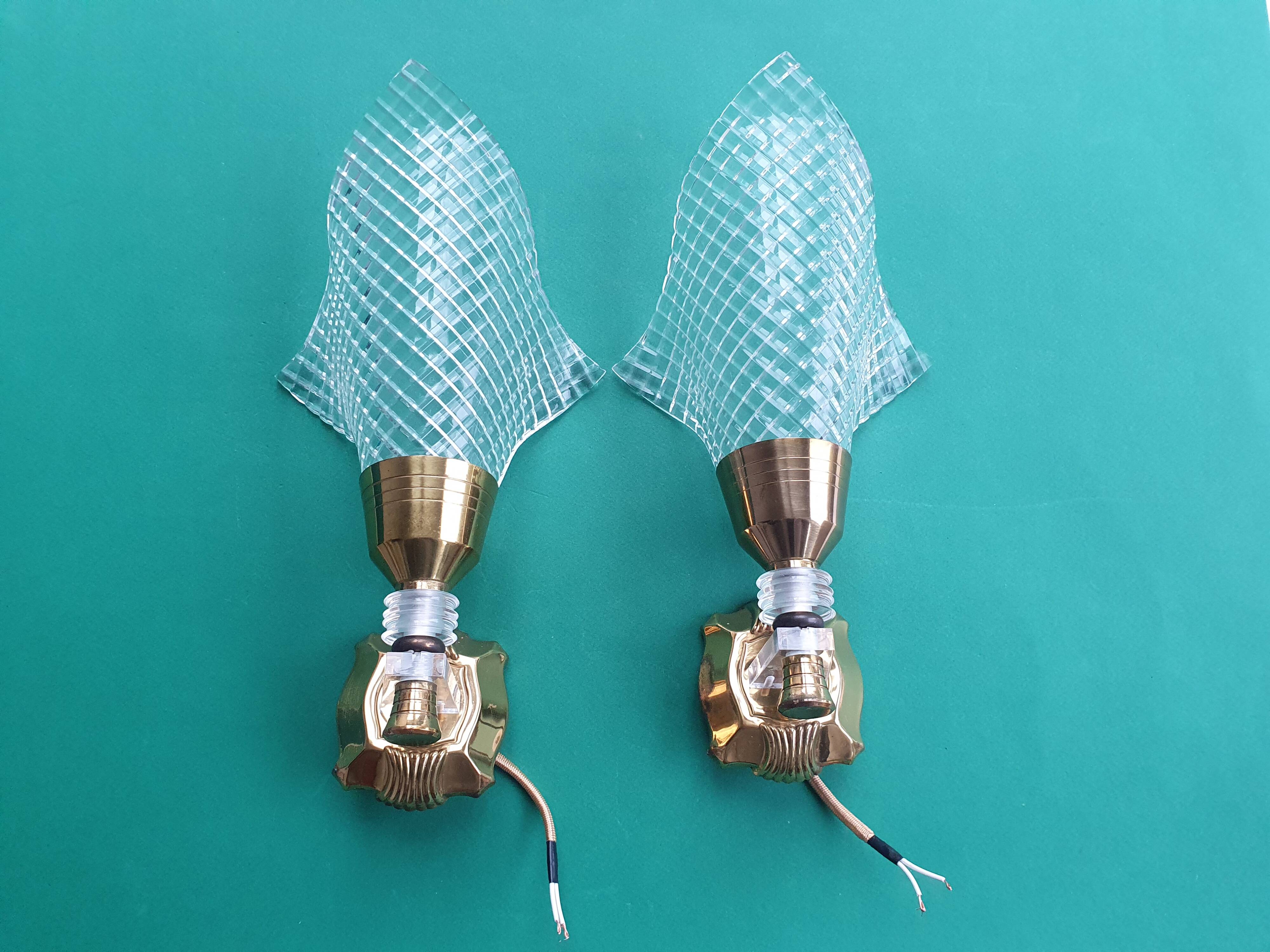Pair of 50s rockabilly wall lights