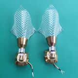 Pair of 50s rockabilly wall lights