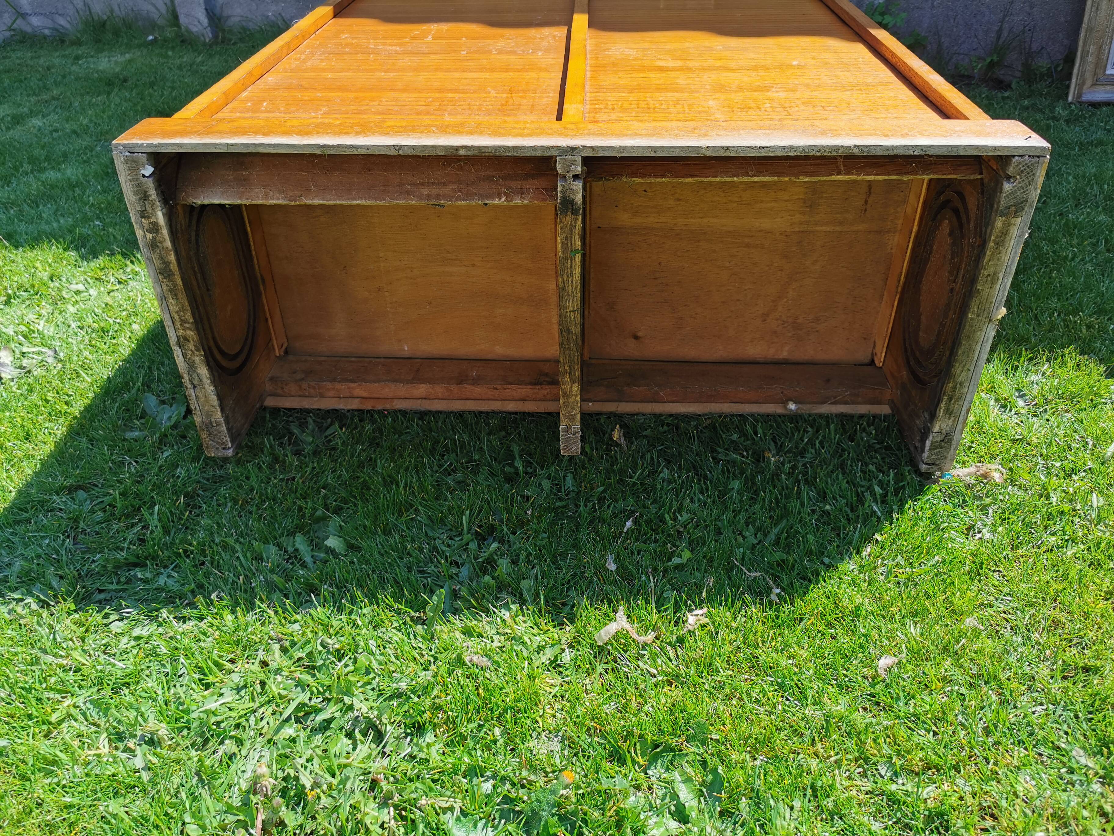 Light oak double curtain binder, year 50