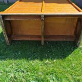 Light oak double curtain binder, year 50