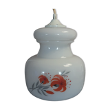 Suspension opalin glass - screen printing - 70s