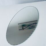 Oval beveled mirror 50x25cm