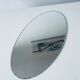 Oval beveled mirror 50x25cm