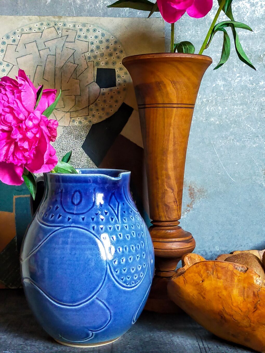 Vintage ceramic zoomorphic potter's pitcher