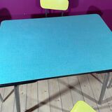 Formica table with extensions and 4 chairs 1950