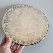 Dessous de plat en métal argenté anglais