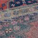 Antique hand-woven persian maslaghan rug, 1920s 254x135cm