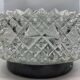 Ceiling lamp window in chiseled glass diamond tip of the 60s-70s