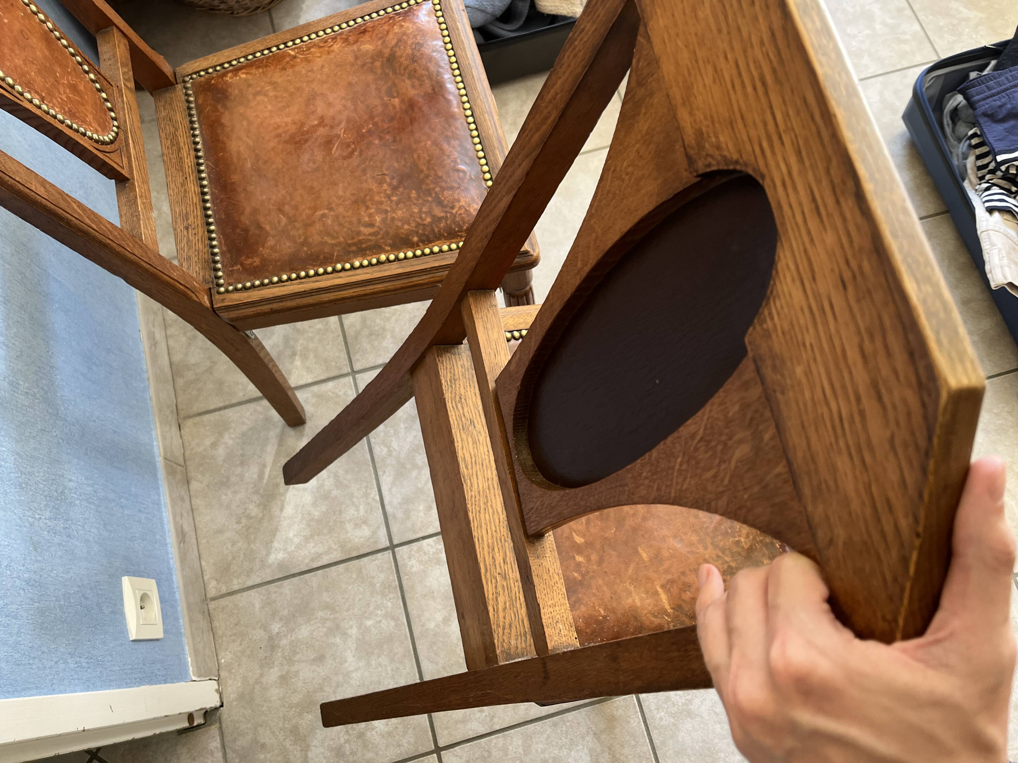 Paire de chaise 1930 art déco