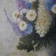 Oil painting on canvas floral composition still life bohemian countryside
