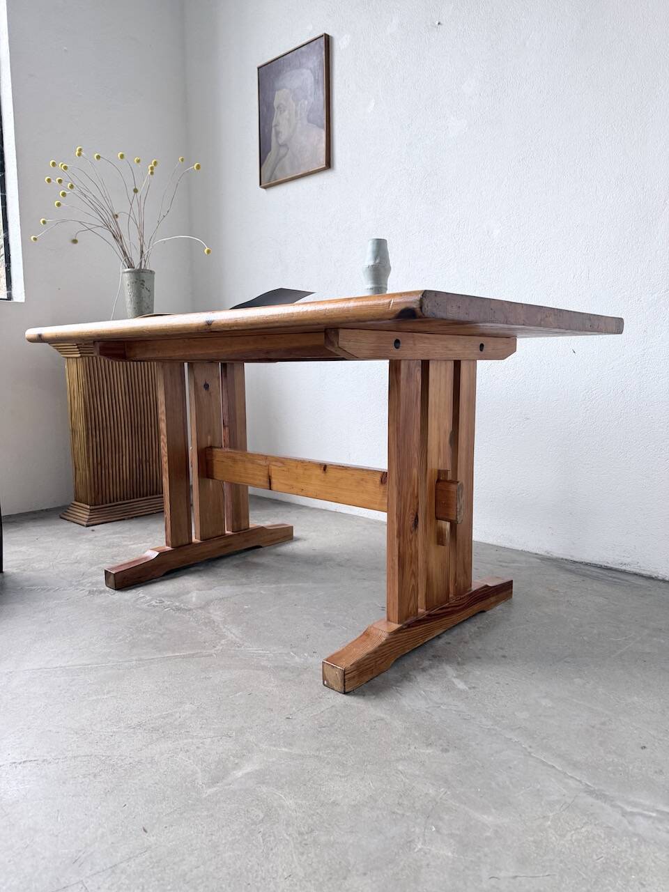 Mountain furniture table made of solid pine