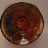 Amber-colored vase by Mdina