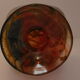 Amber-coloured vase signed Mdina