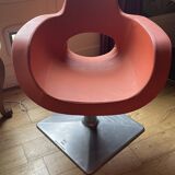 Stunning vintage design armchairs from the 70s, in Porsche Space Age style.