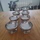 Set of 8 stainless steel ice cream bowls 18% - made in France
