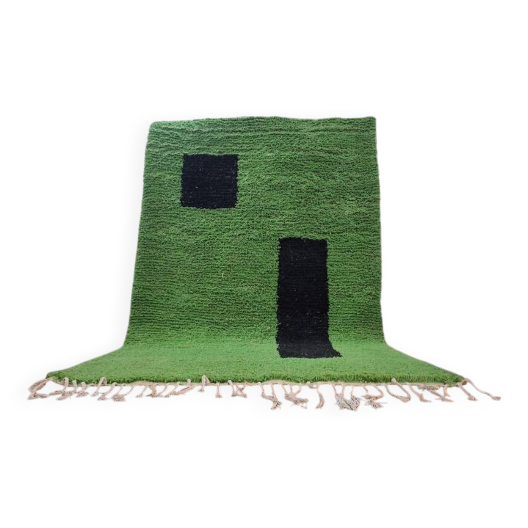 Handwoven natural wool rug, traditional style, size 200 x 300 cm