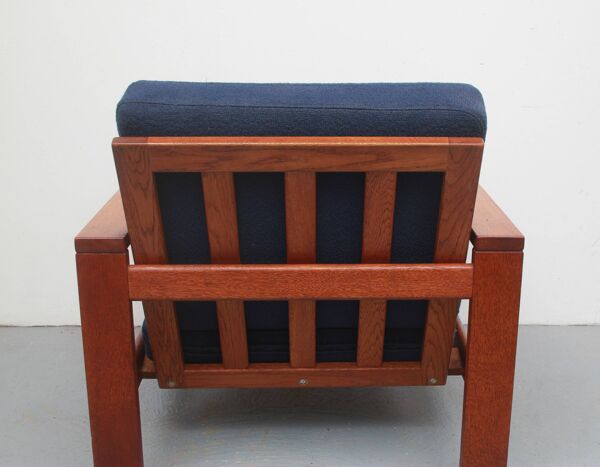 Fauteuil années 1960 en teck Hans Wegner pour Getama