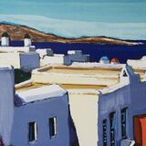 Jean-Claude Quilici: Beauty of Santorini, original signed lithograph