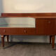 Enfilade Scandinavian tv cabinet of the 60s in teak