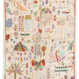 Embroidered Afghan kilim 179 x 121 cm