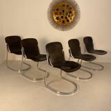 Suite de 5 chaises Cidue, Italie 1970