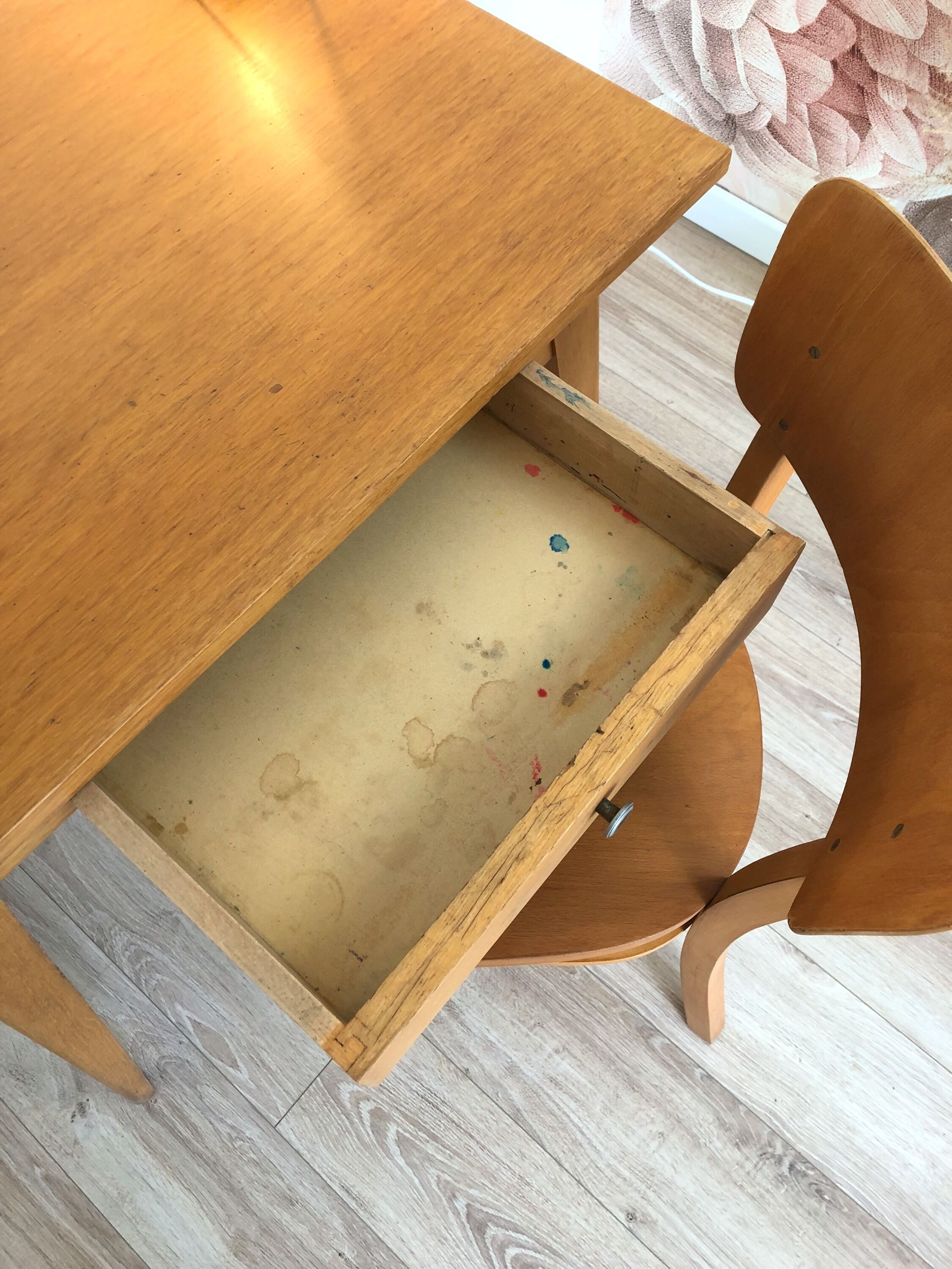 Desk and chair from the 60s