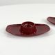 Set of 6 Space Age Bordeaux egg cups by Luran, Germany, 1970