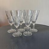 Flûtes verre reliefé