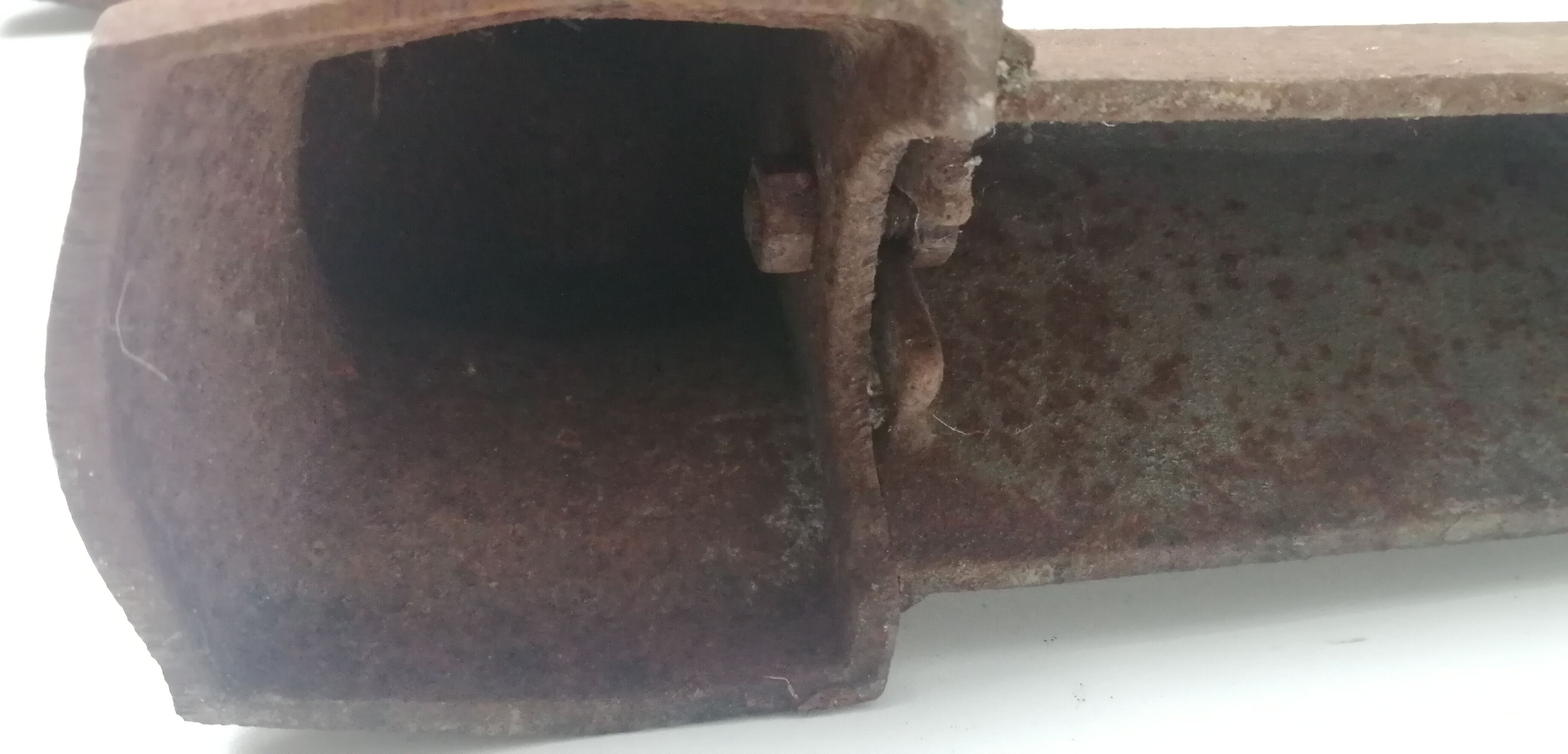 Pair of cast iron fireplace chenets "children"