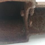 Pair of cast iron fireplace chenets "children"